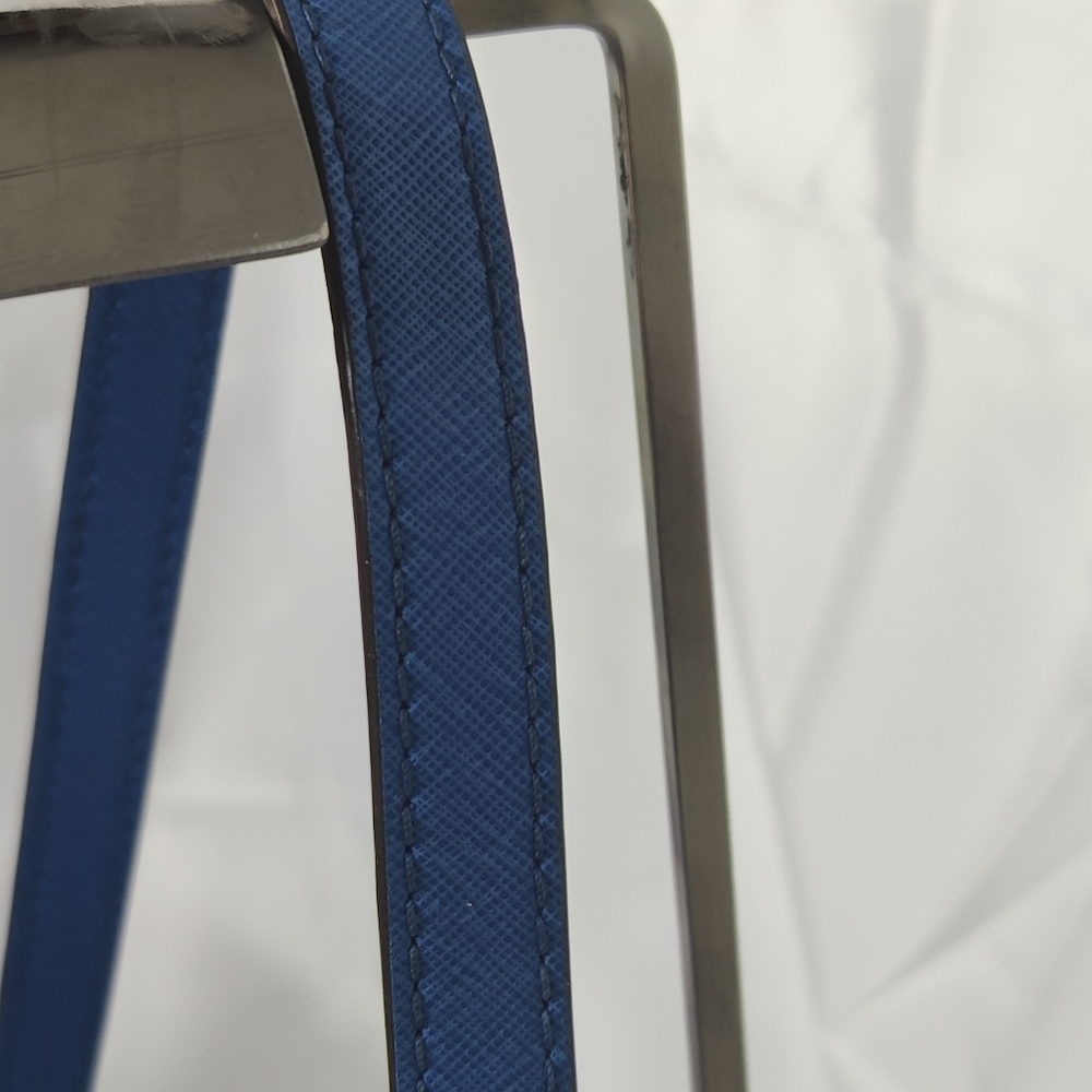 💯Michael Michael Kors  Summer Blue Saffiano Leather Satchel - Picture 8 of 12